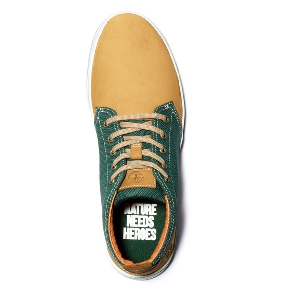 TIMBERLAND MEN'S DAVIS SQUARE CHUKKA WHEAT/GREEN - Picture 2 of 6